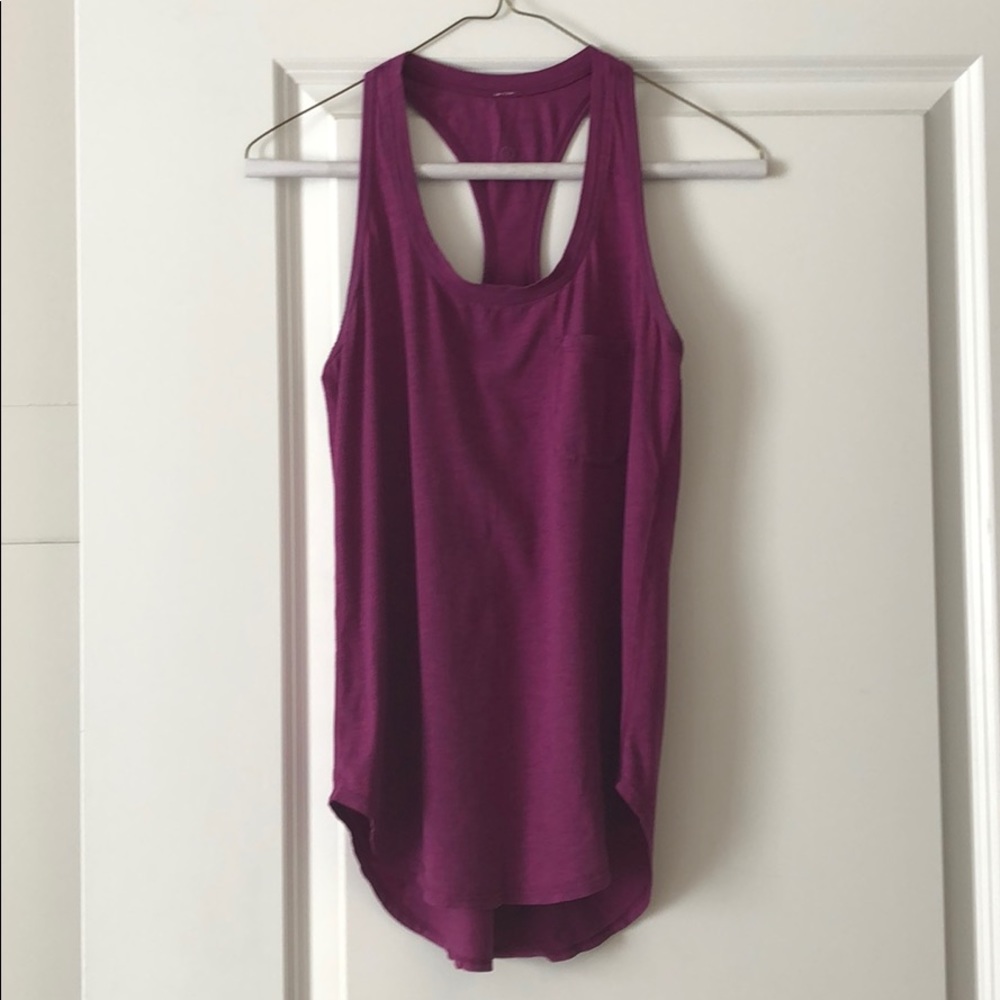 Purple lululemon racerback tank